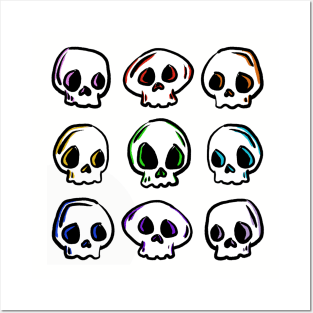 Cute skulls Posters and Art